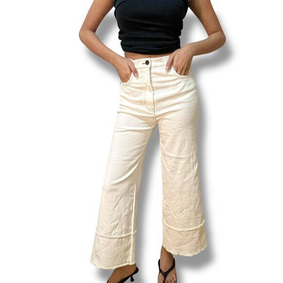 Miu Miu Wide Leg Jean Pants
